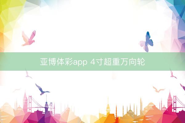 亚博体彩app 4寸超重万向轮