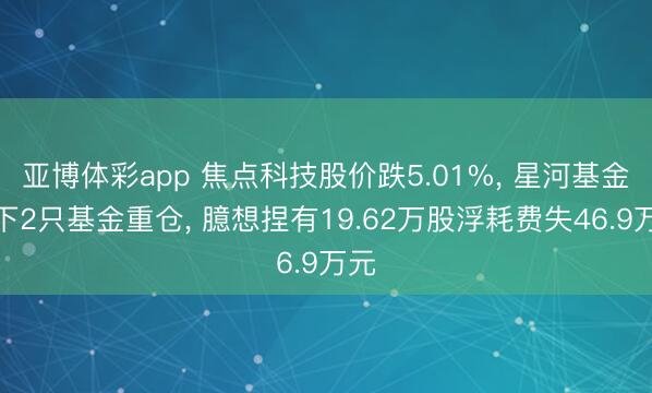 亚博体彩app 焦点科技股价跌5.01%, 星河基金旗下2只基金重仓, 臆想捏有19.62万股浮耗费失46.9万元