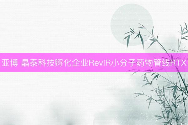 亚博 晶泰科技孵化企业ReviR小分子药物管线RTX