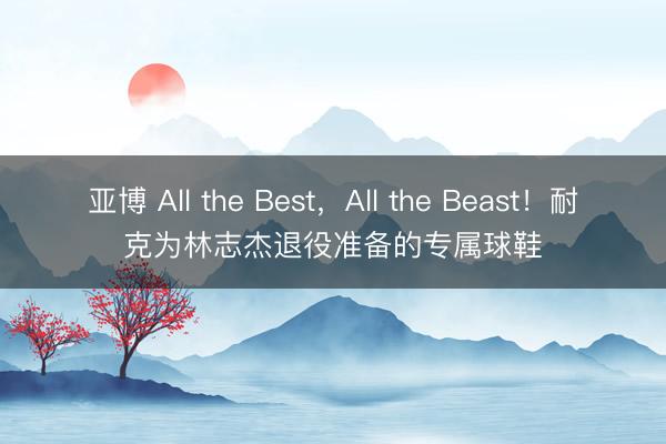 亚博 All the Best,All the Beast!耐克为林志杰退役准备的专属球鞋
