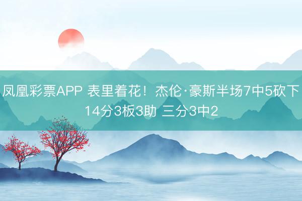 凤凰彩票APP 表里着花！杰伦·豪斯半场7中5砍下14分3板3助 三分3中2