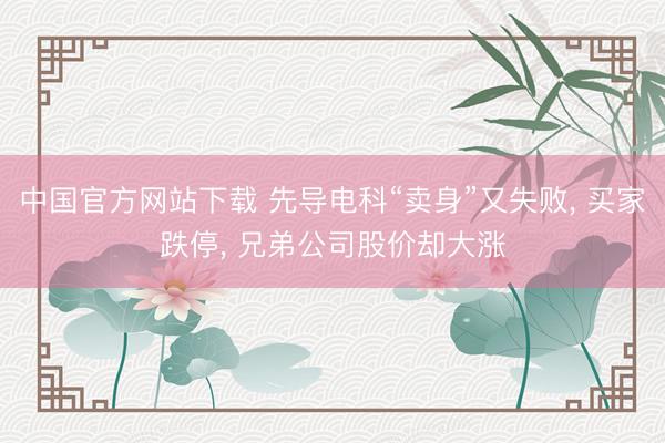中国官方网站下载 先导电科“卖身”又失败, 买家跌停, 兄弟公司股价却大涨